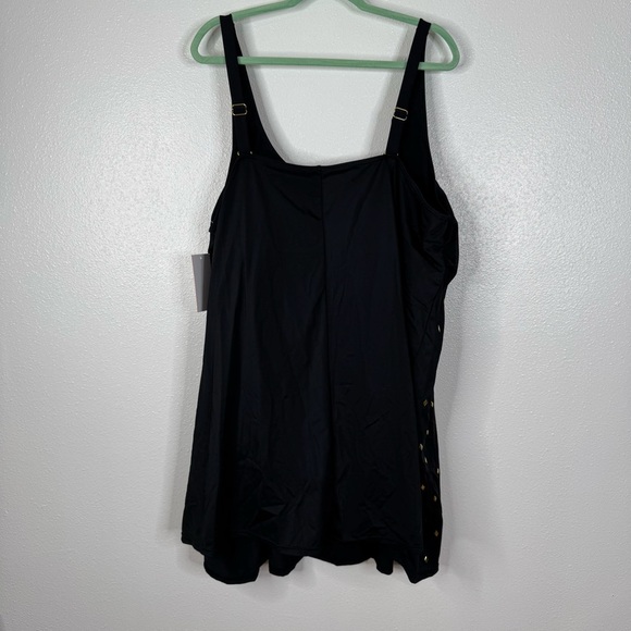 Swimsuits for All NWT Black Gold Studded One Piece Swimsuit Size 30 - Picture 2 of 7